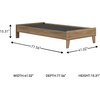 image:imageSignature Design by Ashley Full Size Platform Bed Frame NaturalHoney Brown
