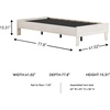 image:imageSignature Design by Ashley Full Size Platform Bed Frame NaturalLight Natural