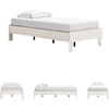 image:imageSignature Design by Ashley Full Size Platform Bed Frame NaturalLight Natural