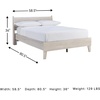 image:imageSignature Design by Ashley Full Size Platform Bed Frame NaturalNatural Beige