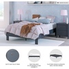 image:imageSignature Design by Ashley Full Size Platform Bed Frame NaturalNavy Blue