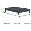 image:imageSignature Design by Ashley Full Size Platform Bed Frame NaturalNavy Blue