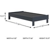 image:imageSignature Design by Ashley Full Size Platform Bed Frame NaturalNavy Blue