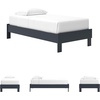 image:imageSignature Design by Ashley Full Size Platform Bed Frame NaturalNavy Blue
