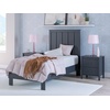 image:imageSignature Design by Ashley Full Size Platform Bed Frame NaturalNavy Blue