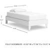 image:imageSignature Design by Ashley Full Size Platform Bed Frame NaturalPure White