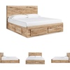 image:imageSignature Design by Ashley Hyanna King Panel Storage Bed with 6 DrawersQueen