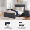 image:imageSignature Design by Ashley Kids Full Wood Panel Bed Frame Blue amp BrownFull