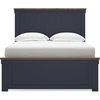 image:imageSignature Design by Ashley Kids Full Wood Panel Bed Frame Blue amp BrownFull