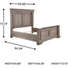 image:imageSignature Design by Ashley King Panel Bed with LED Lights Grayish BrownCalifornia King Panel Bed