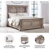 image:imageSignature Design by Ashley King Panel Bed with LED Lights Grayish BrownCalifornia King Panel Bed