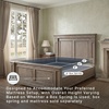 image:imageSignature Design by Ashley King Panel Bed with LED Lights Grayish BrownKing Panel Bed