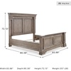 image:imageSignature Design by Ashley King Panel Bed with LED Lights Grayish BrownKing Panel Bed