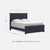 image:imageSignature Design by Ashley Landocken Full Panel Headboard Slate BlueQueen