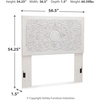 image:imageSignature Design by Ashley Panel Bed Frame White Full Size PaxberryWhitewash
