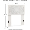 image:imageSignature Design by Ashley Panel Bed Frame White Full Size PaxberryWhitewash