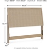 image:imageSignature Design by Ashley Queen Panel Headboard Boho Cane Look