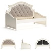 image:imageSignature Design by Ashley Realyn French Country Upholstered Tufted Day Bed Twin White amp Beige
