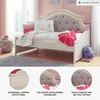 image:imageSignature Design by Ashley Realyn French Country Upholstered Tufted Day Bed Twin White amp Beige
