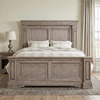 image:imageSignature Design by Ashley King Panel Bed with LED Lights Grayish BrownKing Panel Bed