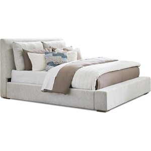 image:imageSignature Design by Ashley Cabalynn King Size Upholstered Bed Frame BeigeKing Upholstered Bed