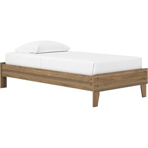image:imageSignature Design by Ashley Full Size Platform Bed Frame NaturalHoney Brown