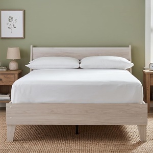 image:imageSignature Design by Ashley Full Size Platform Bed Frame NaturalNatural Beige