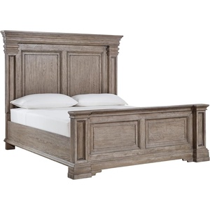image:imageSignature Design by Ashley King Panel Bed with LED Lights Grayish BrownCalifornia King Panel Bed