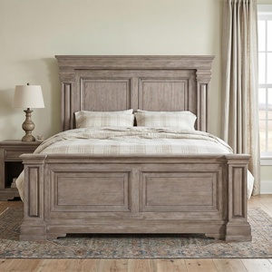 image:imageSignature Design by Ashley King Panel Bed with LED Lights Grayish BrownKing Panel Bed
