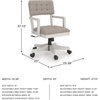 image:imageSignature Design by Ashley Robbinsdale Home Office Desk Chair FarmhouseAntique White