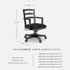 image:imageSignature Design by Ashley Robbinsdale Home Office Desk Chair FarmhouseBlack