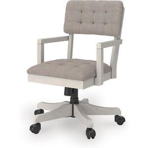 image:imageSignature Design by Ashley Robbinsdale Home Office Desk Chair FarmhouseAntique White