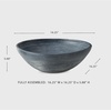 image:imageSignature Design by Ashley 1Piece Terra Cotta Decorative Bowl Blue