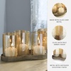 image:imageSignature Design by Ashley 5Light Gold Metal Candle Holder