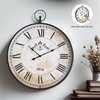 image:imageSignature Design by Ashley Augustina Traditional Round Metal Wall Clock 31 x 37 in Black