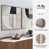 image:imageSignature Design by Ashley Bexlen Wall Art Set of 2 Abstract Canvas with Fabric Embellishments FourWay Hanging Modern Decor for Living Room or Dining Room Walls