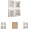 image:imageSignature Design by Ashley Chettings Cottage Framed Floral Wall Art 23 x 27 Inches Set of 4 Gray amp Pink