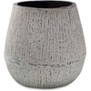 image:imageSignature Design by Ashley Claymount Casual Indoor Abstract Paper Composite Tabletop Vase with Wide Mouth White amp Light Brown 10 W x 10 D x 95 HLight Brown