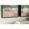 image:imageSignature Design by Ashley Dansot Modern Rectangular Handpainted Wrapped Canvas Wall Art 16 x 48 Inches Set of 2 Green amp Light Brown