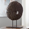image:imageSignature Design by Ashley Dashburn Casual Antiqued Wood and Metal 12 Sculpture White amp BlackDark Brown  Black