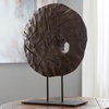 image:imageSignature Design by Ashley Dashburn Casual Antiqued Wood and Metal 12 Sculpture White amp BlackDark Brown  Black