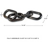 image:imageSignature Design by Ashley Decorative Black Wood Knot Chain Link SculptureDistressed Black
