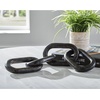 image:imageSignature Design by Ashley Decorative Black Wood Knot Chain Link SculptureDistressed Black