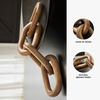 image:imageSignature Design by Ashley Decorative Black Wood Knot Chain Link SculptureLight Brown