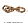 image:imageSignature Design by Ashley Decorative Black Wood Knot Chain Link SculptureLight Brown