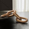 image:imageSignature Design by Ashley Decorative Black Wood Knot Chain Link SculptureLight Brown