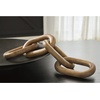 image:imageSignature Design by Ashley Decorative Black Wood Knot Chain Link SculptureLight Brown