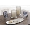 image:imageSignature Design by Ashley Dympna 5 Piece Home Dcor Set with Tray Candle Holder amp Photo Frames Silver Finish