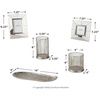 image:imageSignature Design by Ashley Dympna 5 Piece Home Dcor Set with Tray Candle Holder amp Photo Frames Silver Finish