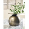 image:imageSignature Design by Ashley Fedorleigh Metal Bud Vase Antique Brass